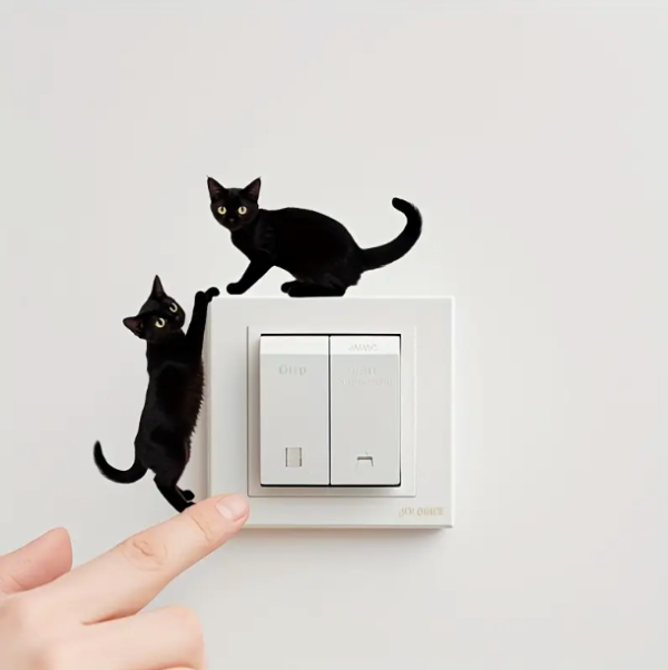 Sticker de chats pour interrupteur